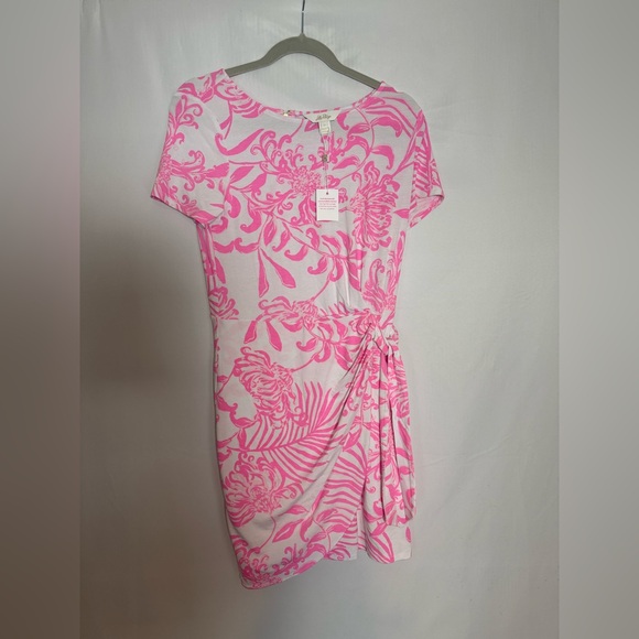 Lilly Pulitzer Blaise Short Sleeve Romper Woman's Size Small Rousseau Pink NWT - Picture 9 of 14